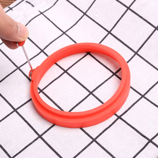 Non Stick Silicone Egg Rings Pancake Mold Round and Heart Cooking Mould Silicone Omelet Egg Rings for Frying Pan, Baking Cooking Mold Ring Esg17166